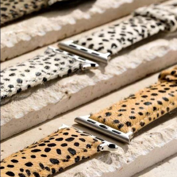ROCKIN' CHEETAH FOR LIFE APPLE WATCH BAND-SAND - Picture 2 of 4
